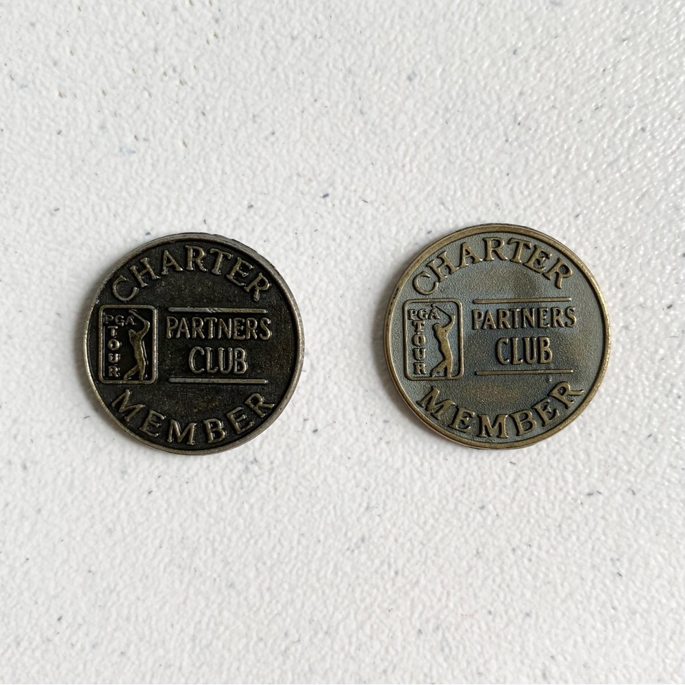 PGA Partners Club Charter Member Coins